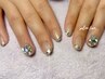 【丁寧ケア付☆オフ無料】 ■HAND■ガラスフレンチネイル ¥9900→￥7500