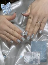 ルルシアン 代々木(luluchien)/冬っぽ韓国ネイル♪