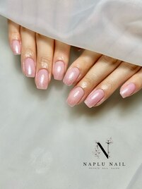 シンプル　ラメグラデーション