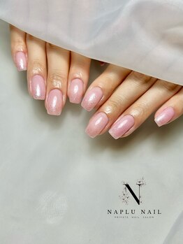 ナプラネイル(Naplu nail)/シンプル　ラメグラデーション