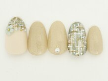 ネイルサロン アビー グランデュオ蒲田店(abbie)/フラワーツイード¥11451