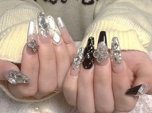 モアネイル 新宿/SNS人気ワンホンネイル/新宿