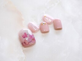 FOOTフラワー☆オフィスピンク