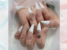 ピオミエルネイル 新宿(pio miel nail)/純白フレンチの女神ネイル