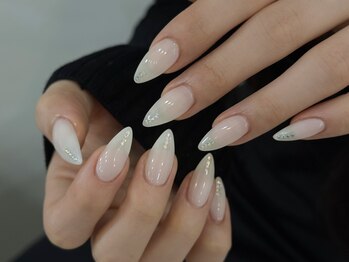 ジェミーネイル イケブクロ(Jemiy nail ikebukuro)の写真/【Simple collection¥7000】可愛いリボンパーツなどキラキラなワンホンデザインが出来る定額コ-ス♪