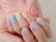 ラルネイル 大宮(Lull. nail)/＊オーロラ＊カラフル縦グラ＊