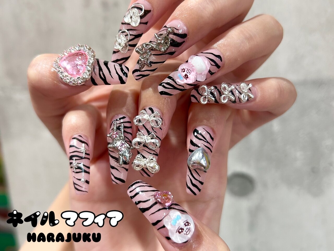 Y2k/原宿ネイル/平成ギャル：PG009987423｜ネイルマフィア 原宿(NAIL