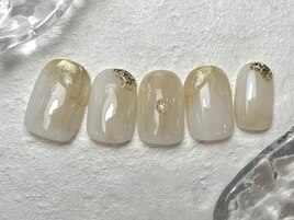 ホワイトネイル【¥6800】