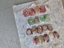 8(HACHI)/ぷっくりフラワーネイル　