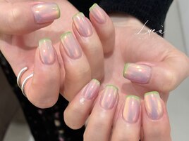 オーロラ×スキニーネイル