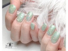 ネイルエイト 新百合ヶ丘(nail8)/シアーミント奥行きフラッシュ