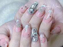ウサギネイル 新大久保店(usagi nail)/マグネットフレンチ秋可愛い