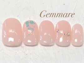 シンプルオーロラネイル