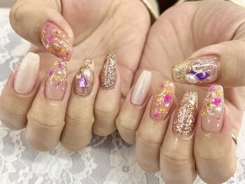 ディーネイル 京橋(D-nail)/【立和名】押し花デザイン