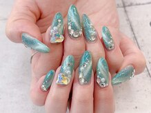 ネイル ビューティーマジック 葛西本店/ゴージャスマグネットネイル