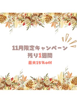 プラスビーセルフ(+b self)/11月キャンペーン残り1週間