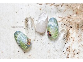 さざ波貝殻ネイル