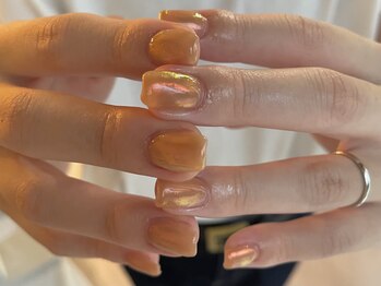 リノ(lino)/オレンジブラウンネイル　8/30