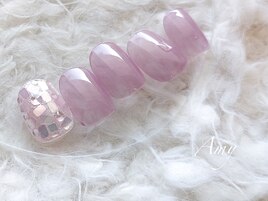 ふんわりホログラムネイル