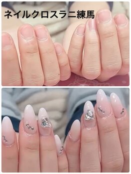 ネイルクロスラニ 練馬店(Nail Lani)の写真/【練馬駅西口1分×20時迄営業】駅近で楽♪モチの良さ◎フィルイン対応でボロボロの指先もお任せください☆