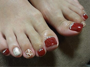 ネイキッド (NaKid)/ペディ　赤