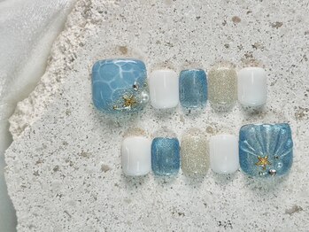 プティ アイビューティ 京橋店(peTiT eyebeauty)/マーメイドネイル 夏ネイル