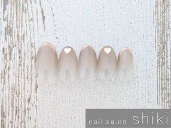 ハート先端ミラーネイル ¥6800