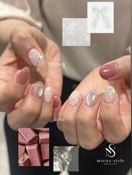 ミュースタイル(mieux style)の写真/当店人気《平日限定》フィルイン対応パラジェル定額デザイン￥7280～初回のお客様ジェルオフ無料！