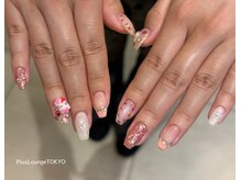 ピンクガーリーネイル♪