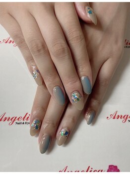 ネイルサロン アンジェリカ(Angelica)/No.55 縦グラデ　夏ネイル