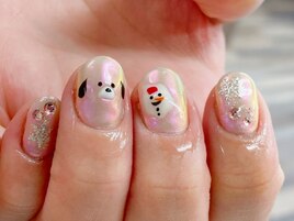 クリスマスネイル