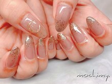 モチミィ(mochimy.)/シアーグレージュ／ラメグラ