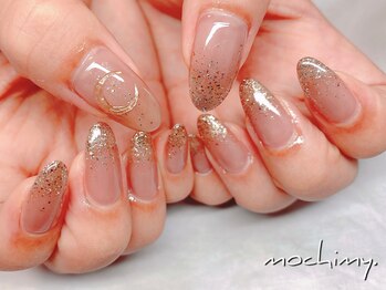 モチミィ(mochimy.)/シアーグレージュ/ラメグラ