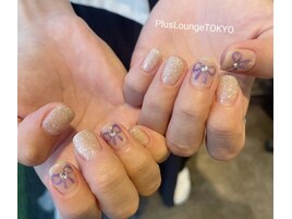 ぷっくりリボンアートネイル♪