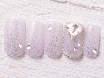 ネイルメゾン 渋谷店(NAIL MAISON)/キラキラハートラメ韓国¥6980