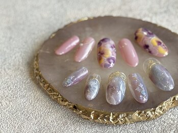 春のニュアンスネイル