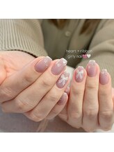 フルール(fleur)/ハート×リボンネイル