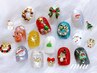 【全員】【Ａ】キラキラ◆クリスマスネイル◆【初回パラジェル無料♪】