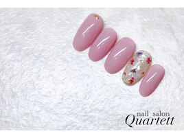 【押し花×ラメ×ピンク】