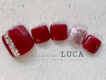ネイルアトリエルカ(nail atelier LUCA)/s-42 キラキラボルドーネイル