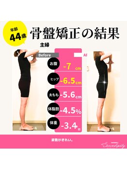 セレンディピティ 緑店(Serendipity)/４４歳　骨盤ダイエットの結果
