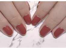 アルーシェ 平井(Alushe)/ゴールドフレンチ×レッドカラー