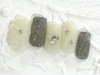 ネイルメゾン 池袋店(NAIL MAISON)/フラッシュリボン¥7800