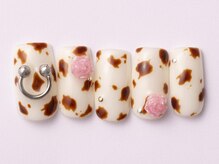ジェミーネイル エビス(Jemiy nail ebisu)/アニマルバラ牛柄12050yen