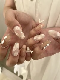 ニュアンス薔薇ネイル
