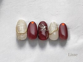 ミラーリボン　ガーリーネイル