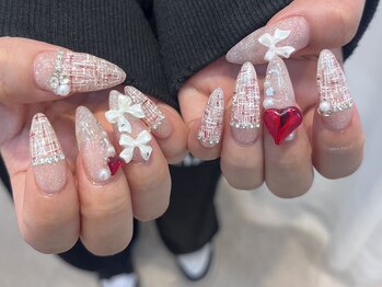 リンミウ(RiN.miu)/ツイードネイル☆ &nbsp;Ｍomo