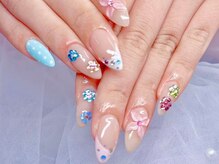 クイーンズネイルサロン(Queen's nail salon)/長さだし持ち込みデザイン