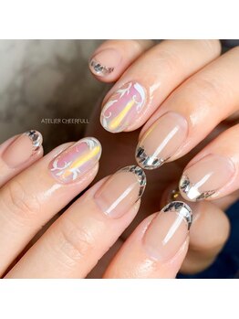 アトリエチアフル(ATELIER CHEERFULL)/最新トレンド、ガラスフレンチ