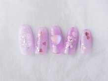 ネイルプラザ 河原町OPA店(NAIL PLAZA)/ハート×くまさんネイル♪